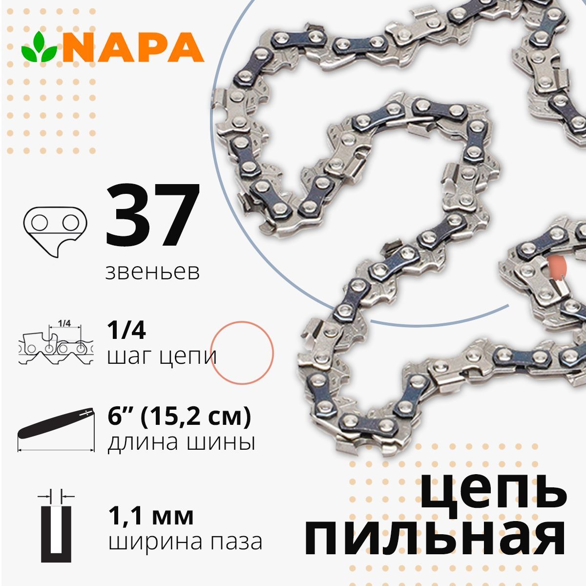 Пильнаяцепьдлямини-пилысшиной6"дюймов-37звеньев