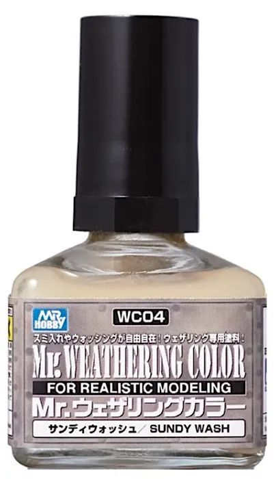 Смывка MR.HOBBY Mr.Weathering Color Sandy Wash, песочный, WC04