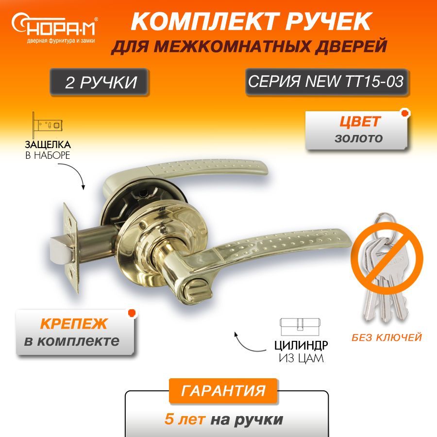 Как устроена дверная ручка с защелкой для межкомнатных дверей