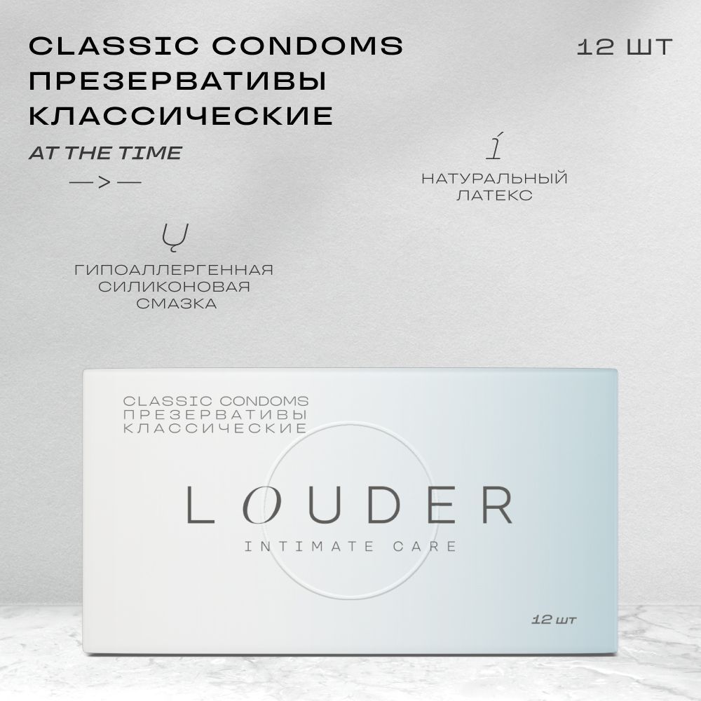 LOUDER / Презервативы классические, 12 шт