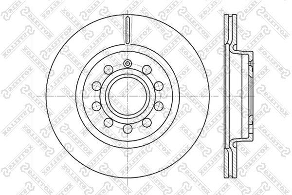 ТормознойдискSTELLOX6020-4787V-SXвентилируемыйпередниймост