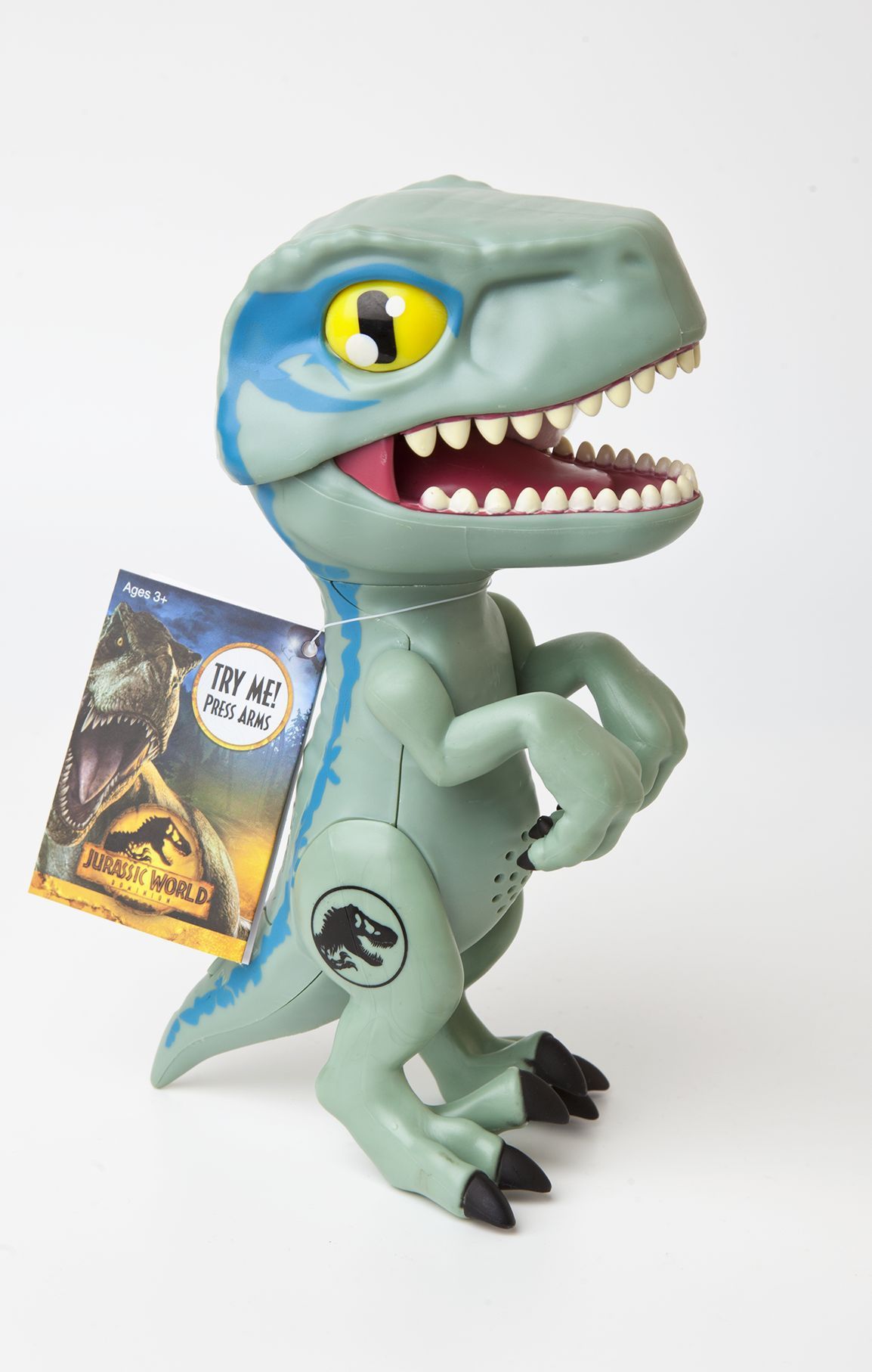 Фигурка игрушка Мир Юрского периода динозавр Тираннозавр / Jurassic World  rigger Chomper T-Rex с подсветкой и звуком (20см, пакет) blue - купить с  доставкой по выгодным ценам в интернет-магазине OZON (961787584)