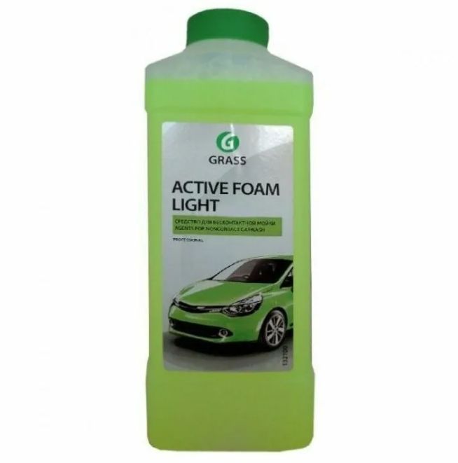 Автошампунь для мойки. Grass 132101 активная пена! 'Active Foam Light' (канистра 5кг). Автошампунь 