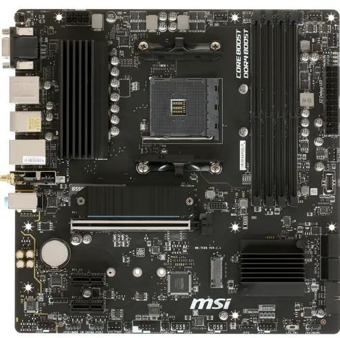 МатеринскаяплатаMSIB550MPRO-VDHWIFI(B550MPRO-VDHWIFI)-AM4,AMDB550,4хDDR4-3200МГц,1хPCI-Ex16,2хM.2,Micro-ATX