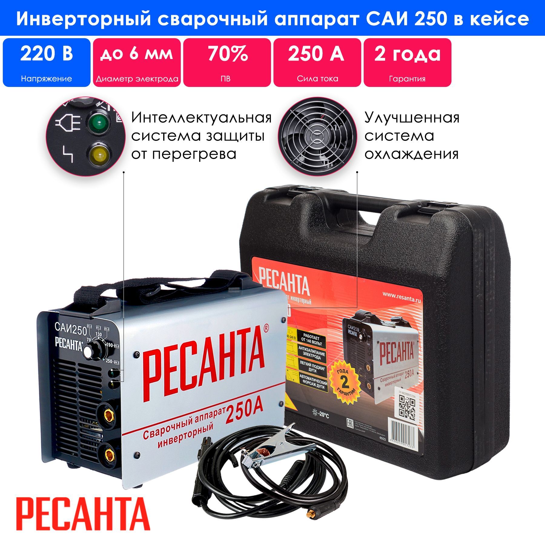 Купить Инвертор Ресанта 250