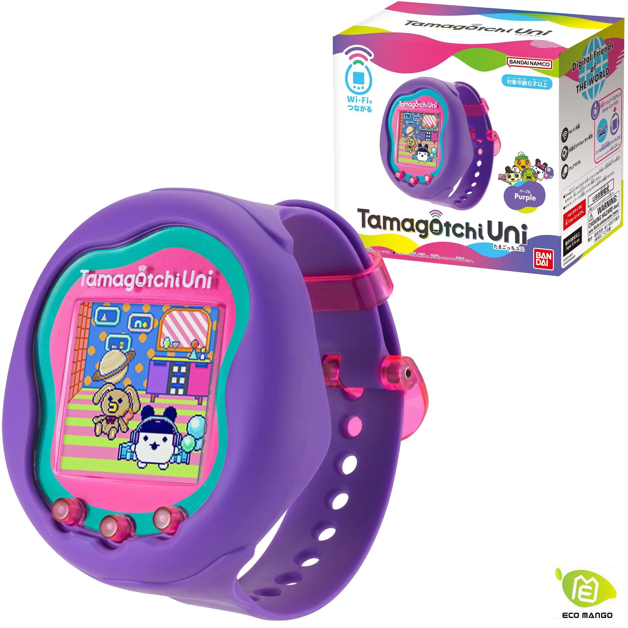 Bandai Tamagotchi Uni, Японская упаковка, Фиолетовый