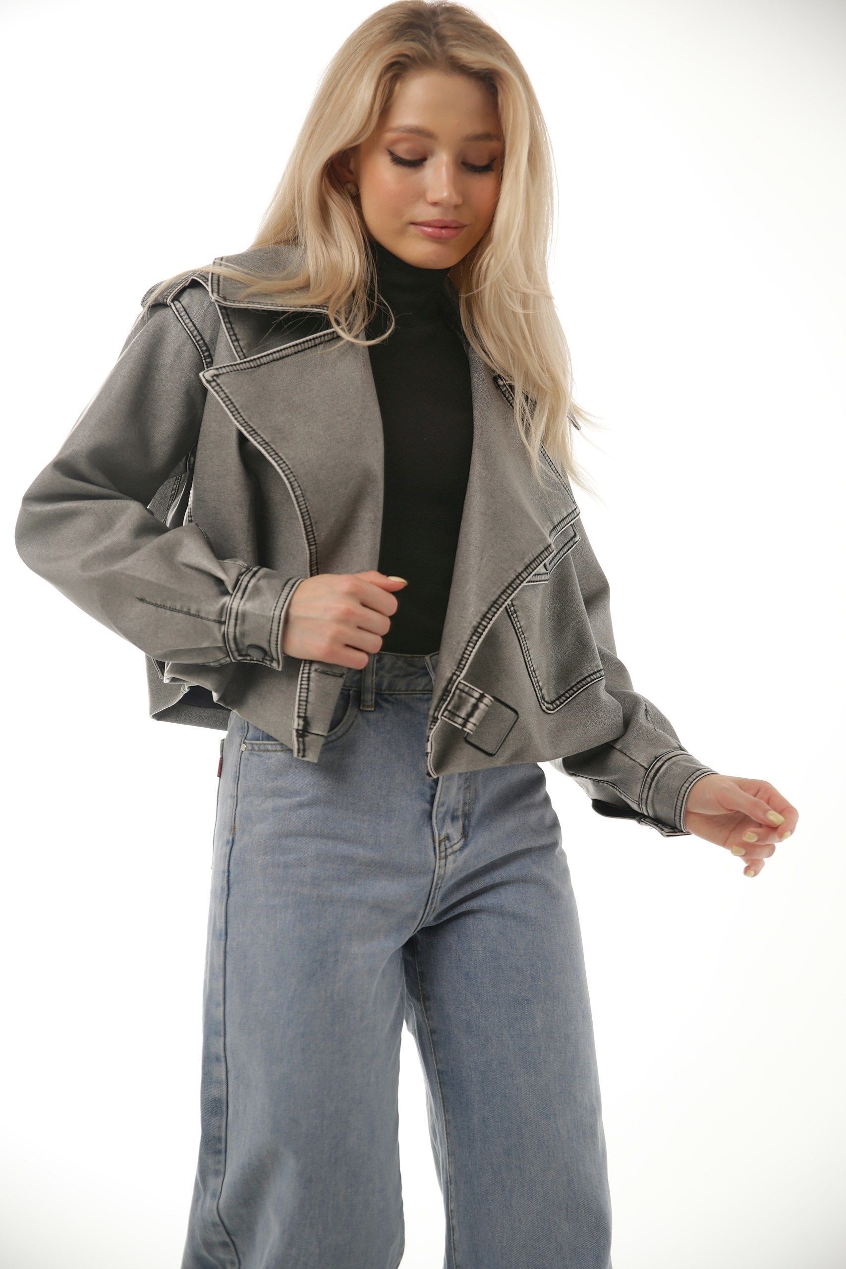 Куртка кожаная AFTF BASIC OUTERWEAR...