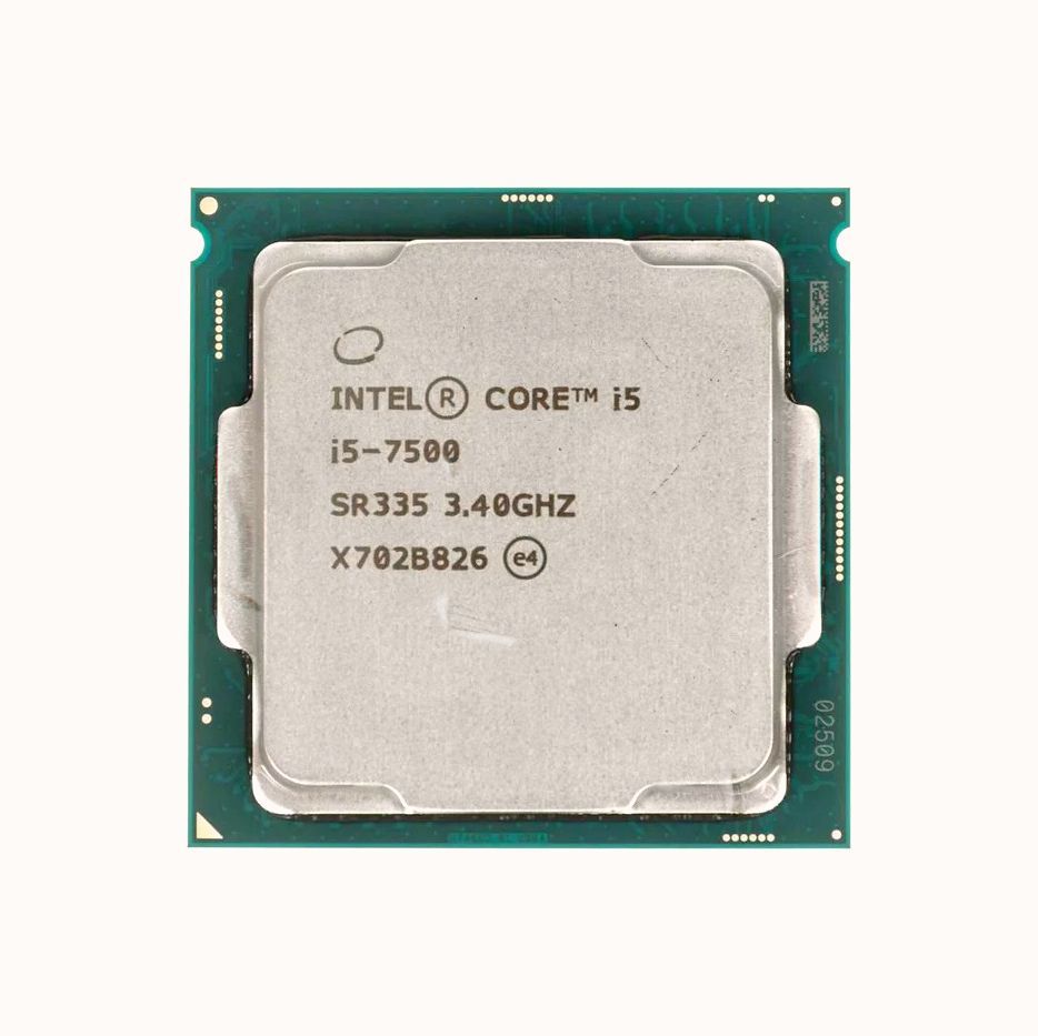 Процессор Intel Core i5-7500 (LGA1151, 4/4 до 3.8 ГГц, DDR4/DDR3L, Intel HD  Graphics) OEM