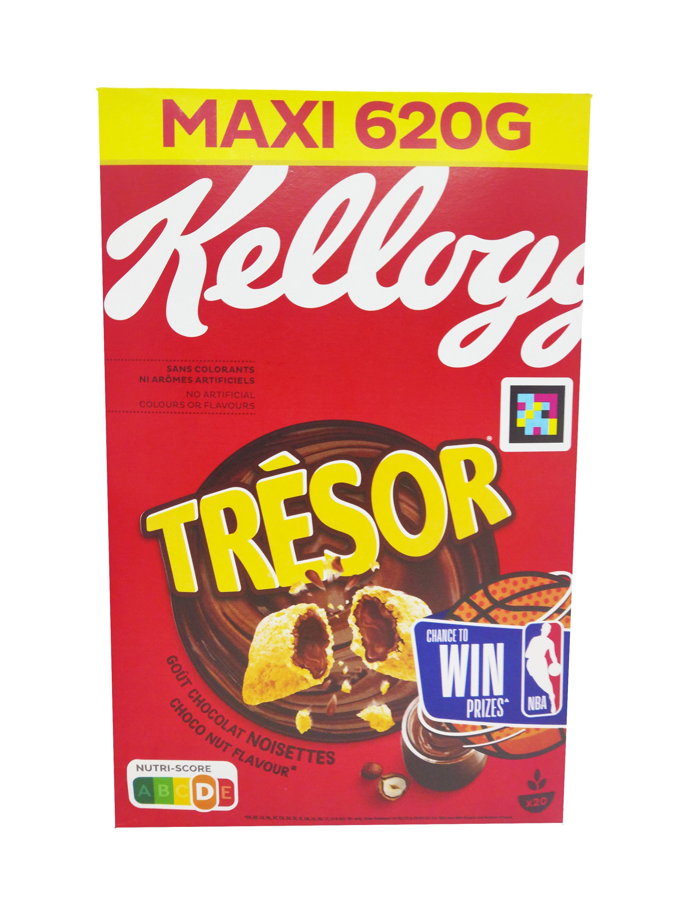 Готовый завтрак Kellogg's Tresor шоколадные подушечки 620 г Франция