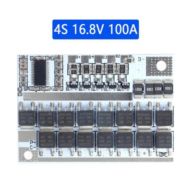 BMS4S100Aплатазащитысбалансировкой,14,4В16.8,длясборокаккумуляторовшуруповёртовинетолько