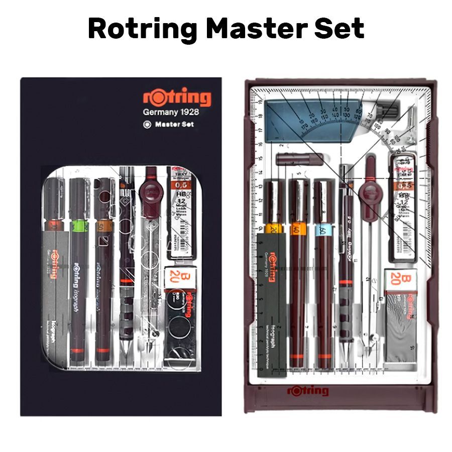 НаборизографовRotringMasterset(0.1/0.3/0.5)