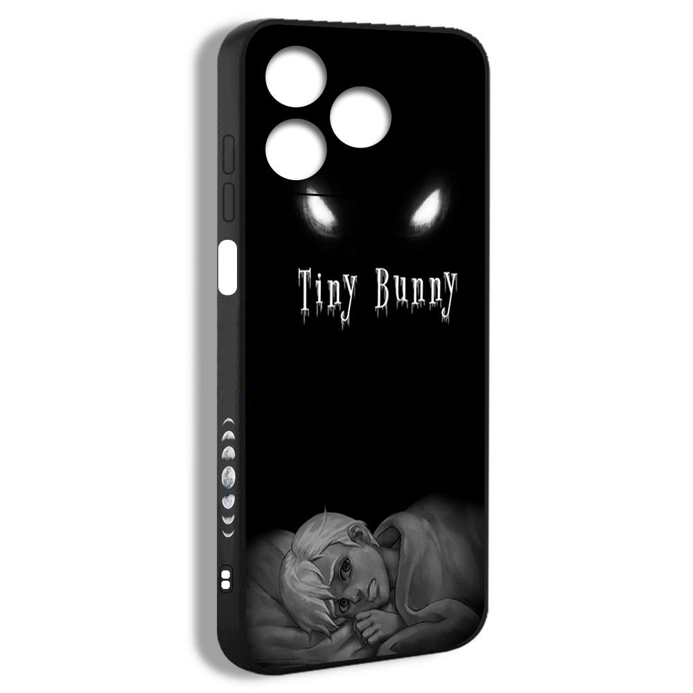 Чехол для смартфона Подходит для Tecno Spark 10 4G Зайчик арты tiny bunny  Зайчик черный - купить с доставкой по выгодным ценам в интернет-магазине  OZON (1152927874)