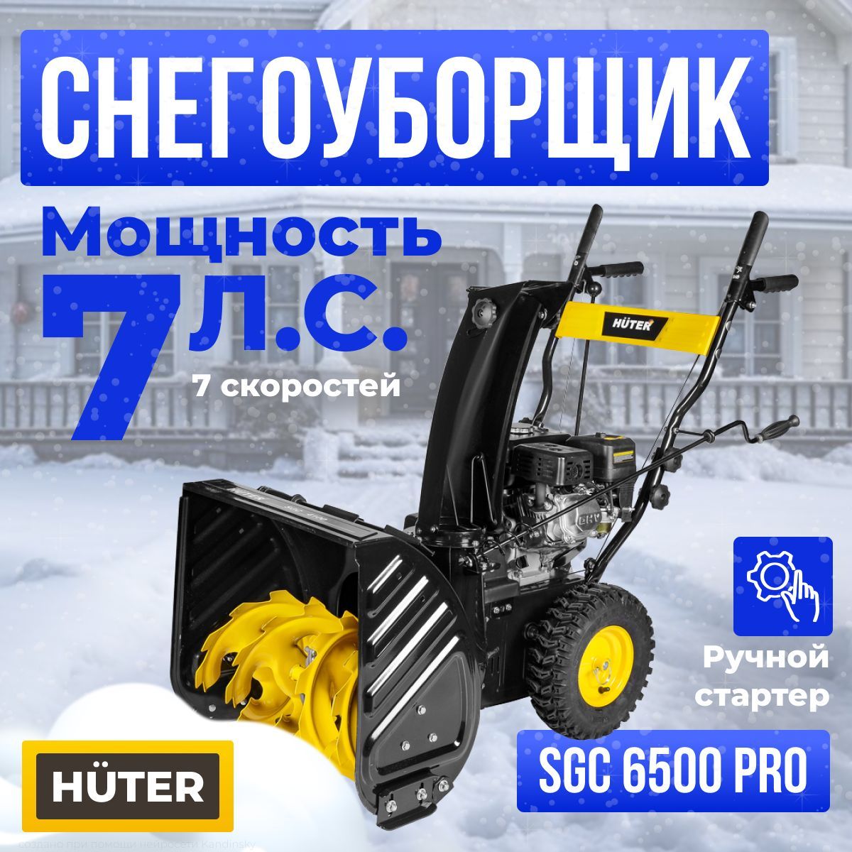 Снегоуборщик бензиновый самоходный SGC 6500 PRO