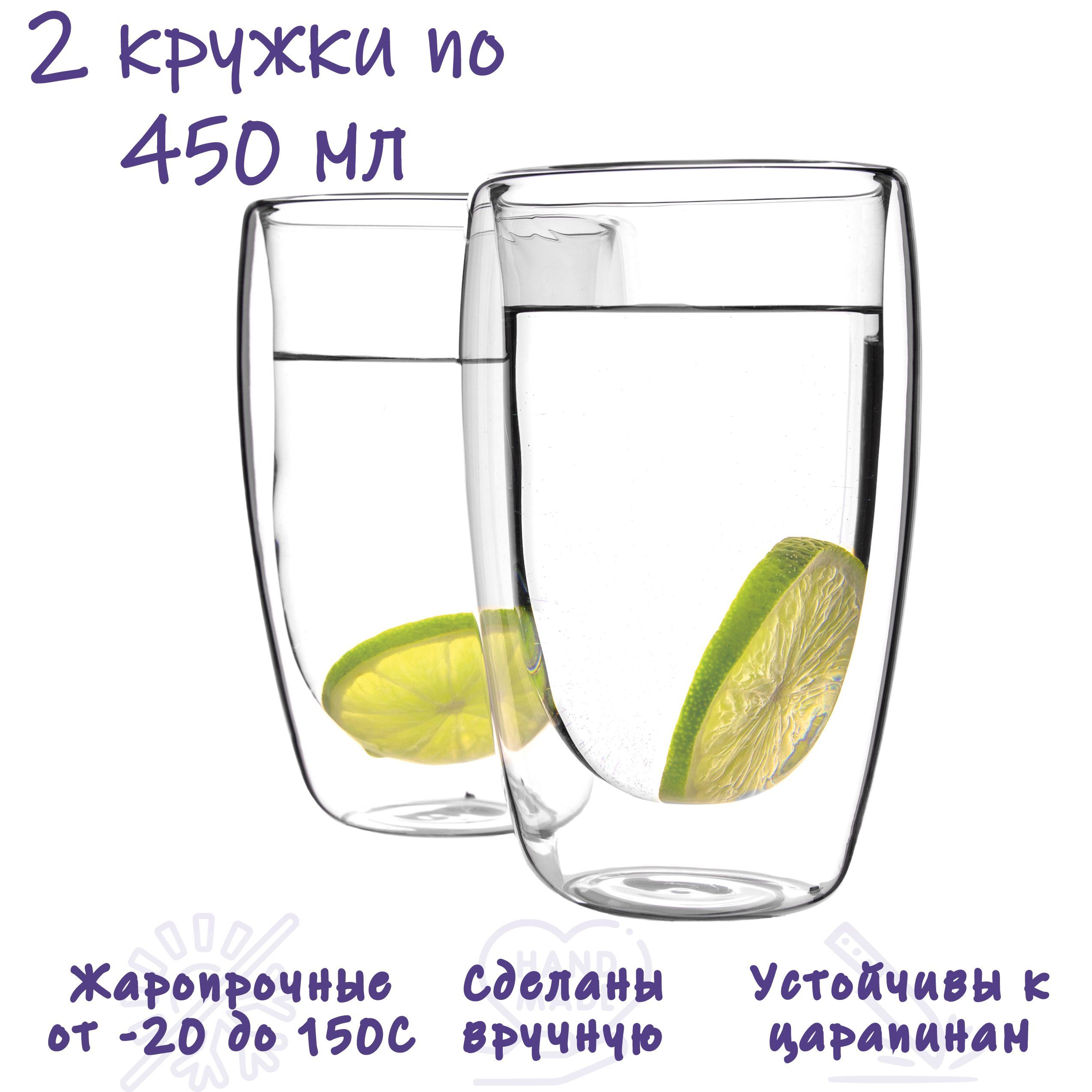 КружкасдвойнымистенкамиFormulaTepla450мл2шт.