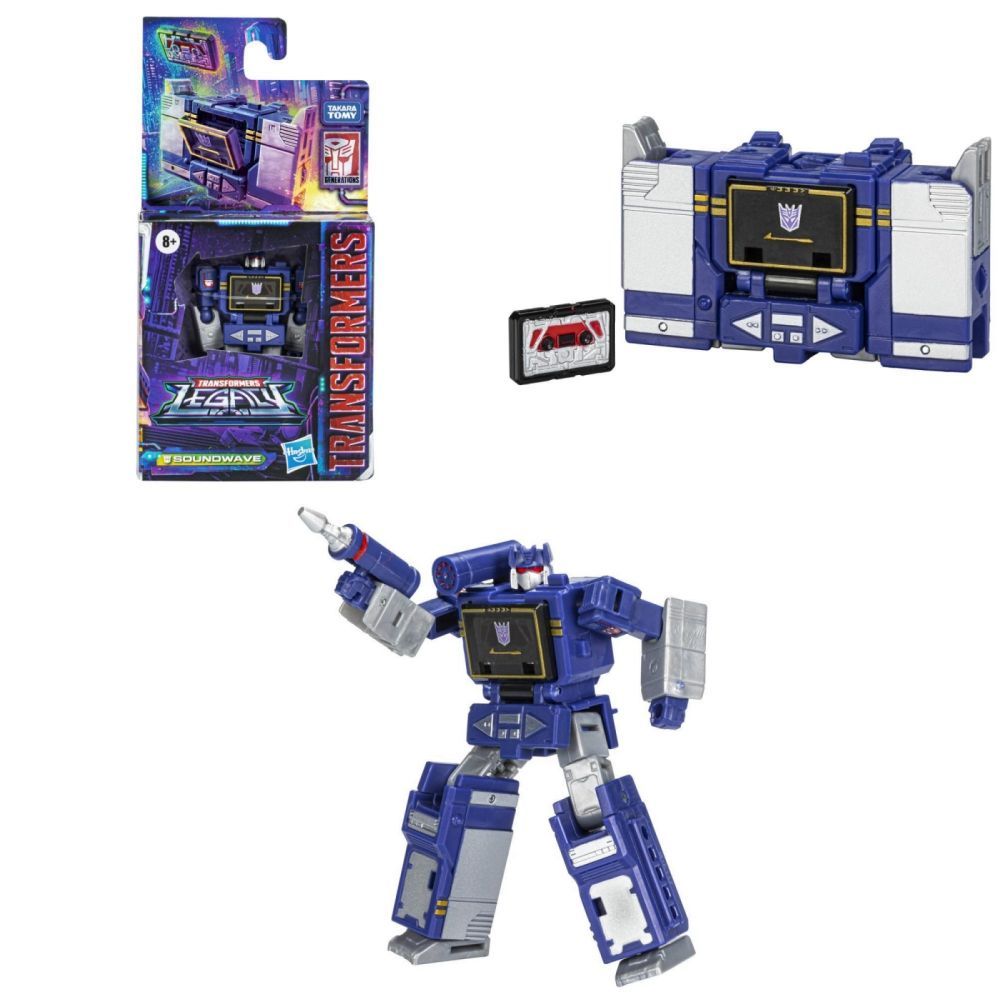 Трансформеры Hasbro Игрушка Generations Legacy Core Soundwave 3,5 дюйма (9  см) F3509 - купить с доставкой по выгодным ценам в интернет-магазине OZON  (1566364639)