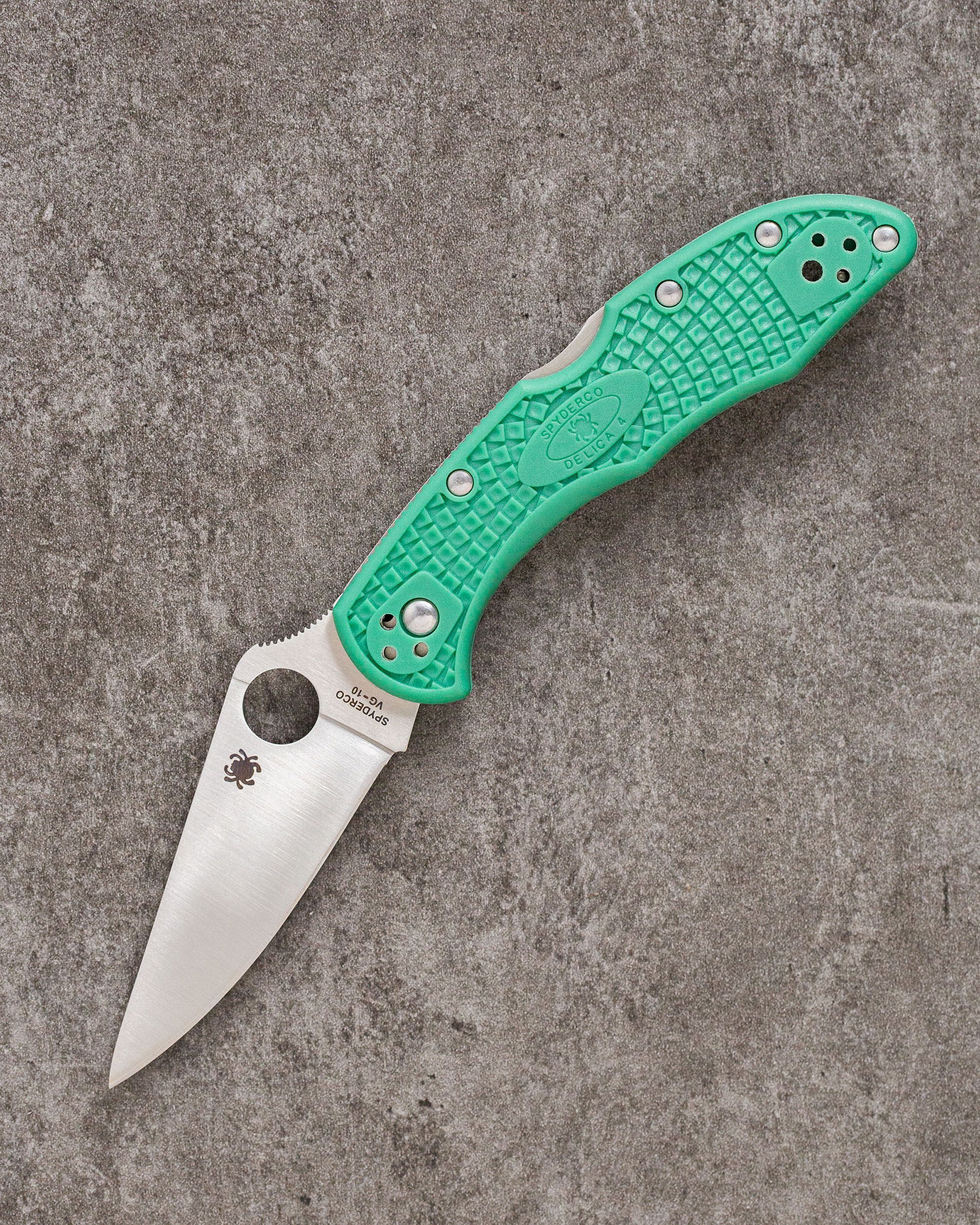 СкладнойножSpydercoDelica4C11FPGR(зеленый)