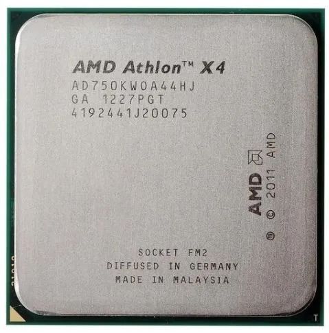 ПроцессорAMDAthlonIIX4750KOEM,FM2,4x3400МГц,L2-4МБ,2xDDR3-1866МГц,TDP100Вт