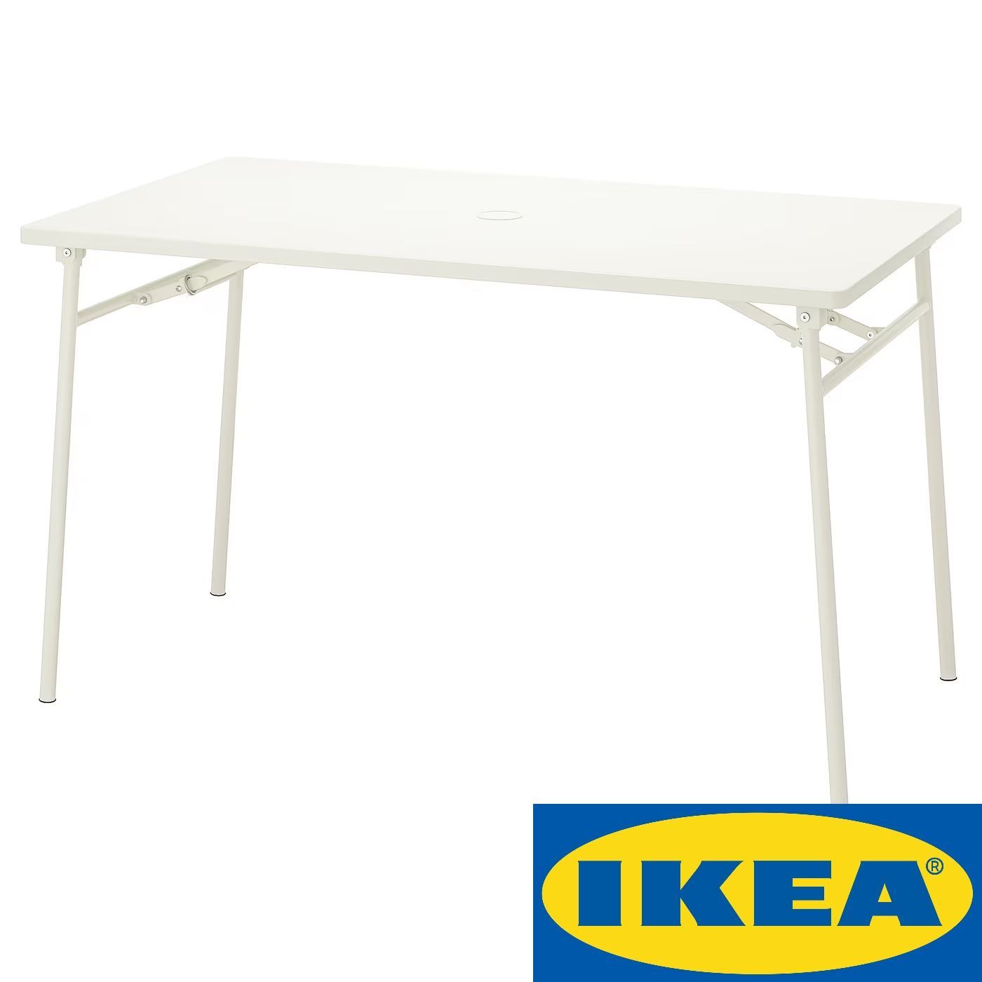 Складной стол для сада 130х74х75 см, IKEA - купить по низким ценам в  интернет-магазине OZON (1197759377)