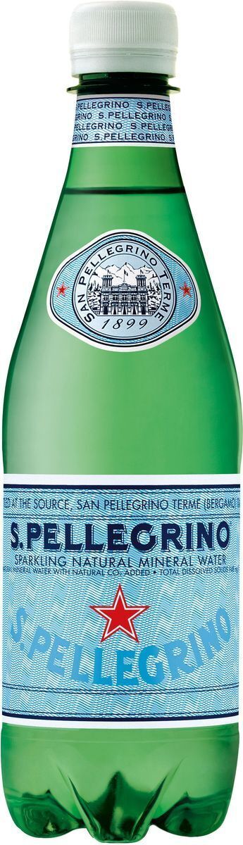 Вода газированная S.Pellegrino минеральная, 0,5 л