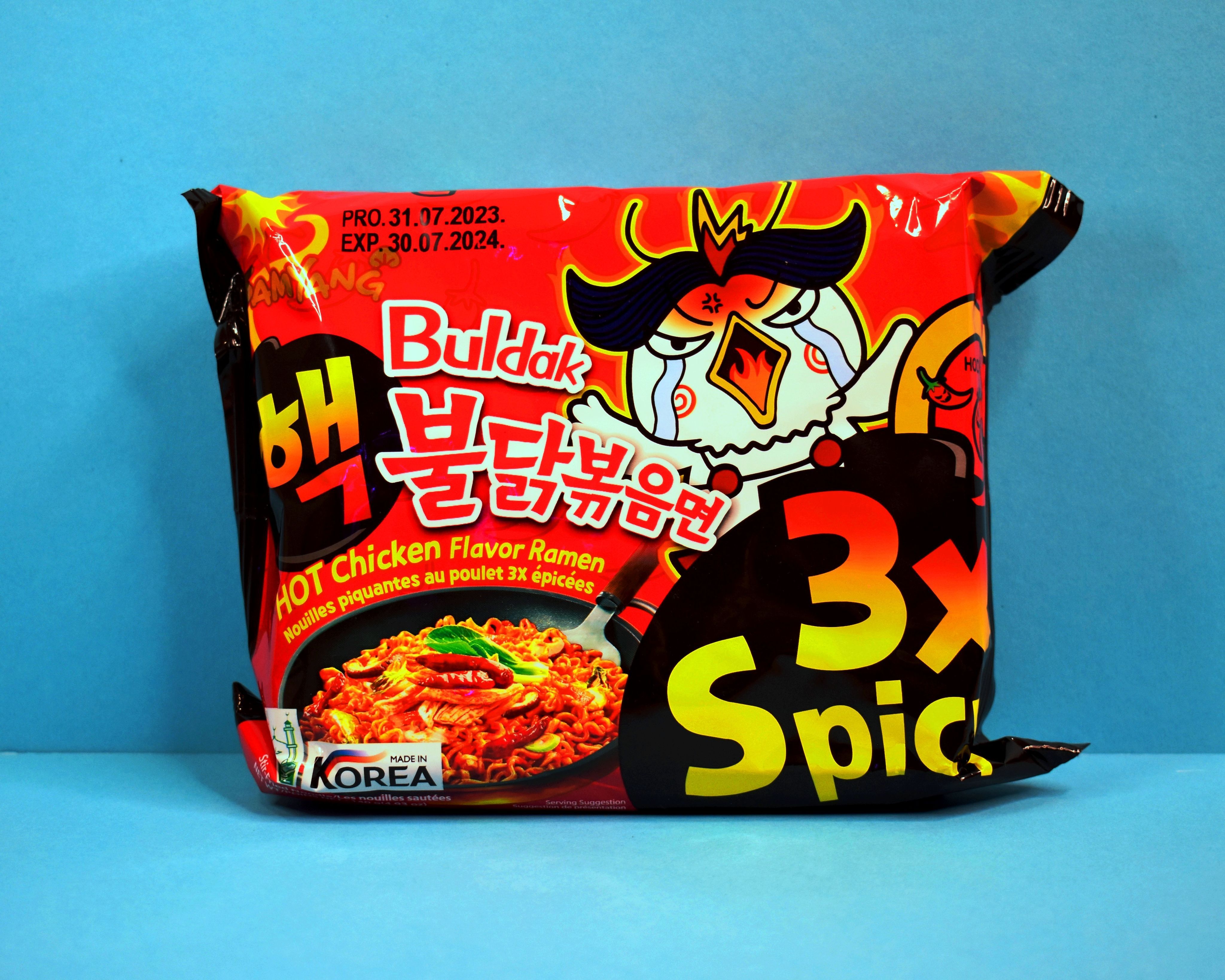 SAMYANG HOT CHICKEN FLAVOR RAMEN BULDAK 3X SPICY/ Лапша со вкусом  ЭКСТРЕМАЛЬНО острой курицы из Кореи / 140г. - купить с доставкой по  выгодным ценам в интернет-магазине OZON (1189925407)