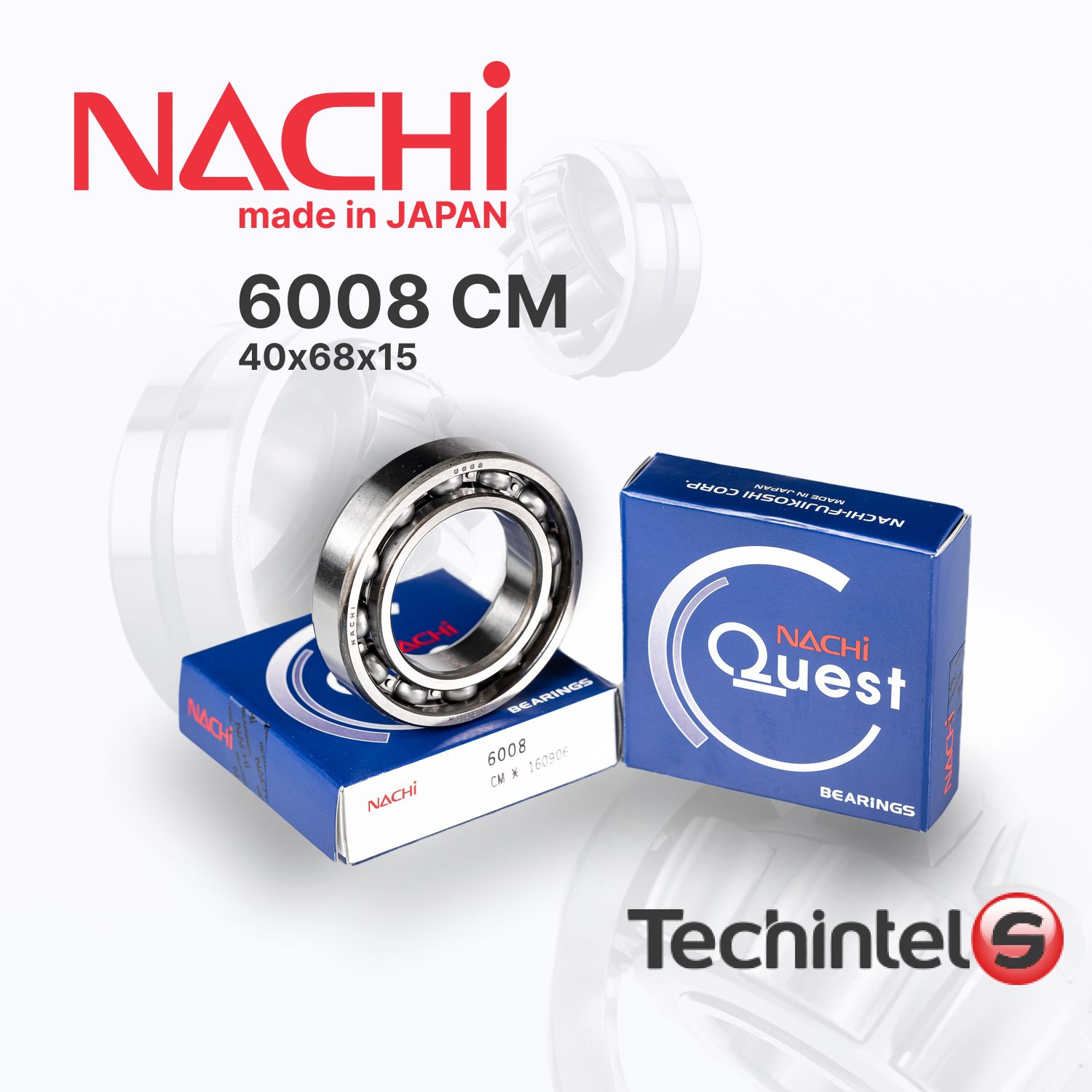 Подшипник NACHI 6008 40х68х15