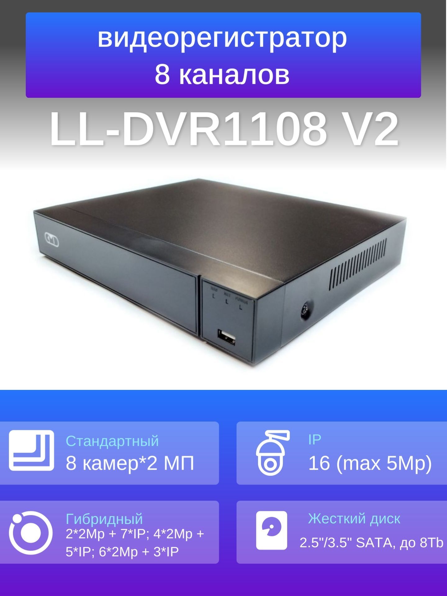 Купить Регистратор Для Видеонаблюдения На 8 Камер