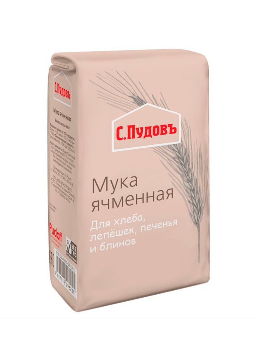 Мука ячменная для выпечки С.Пудовъ 400 гр.