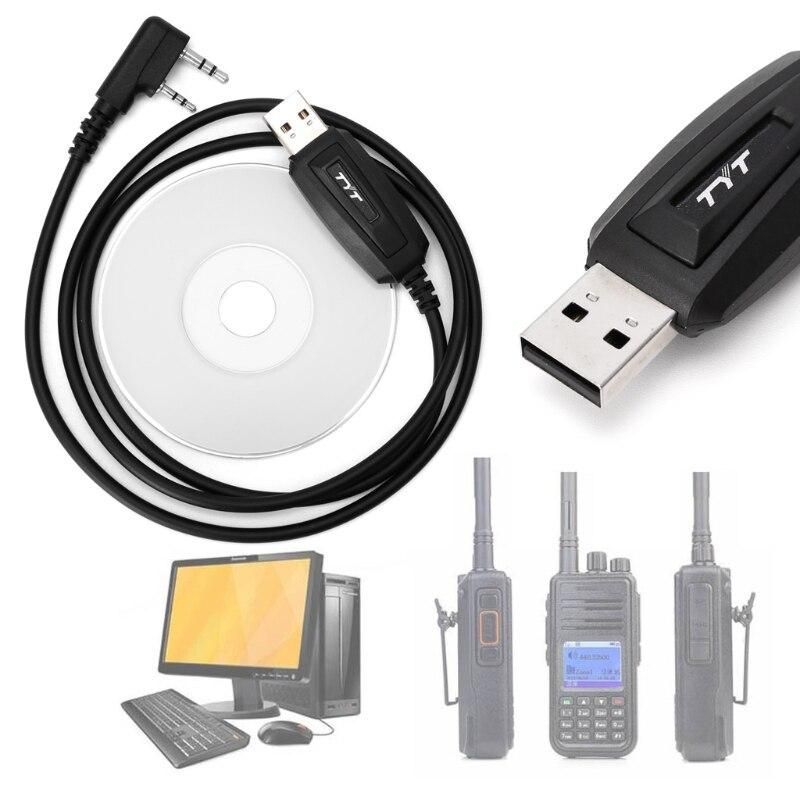 USB кабель и CD для программирования цифровых раций TYT DMR