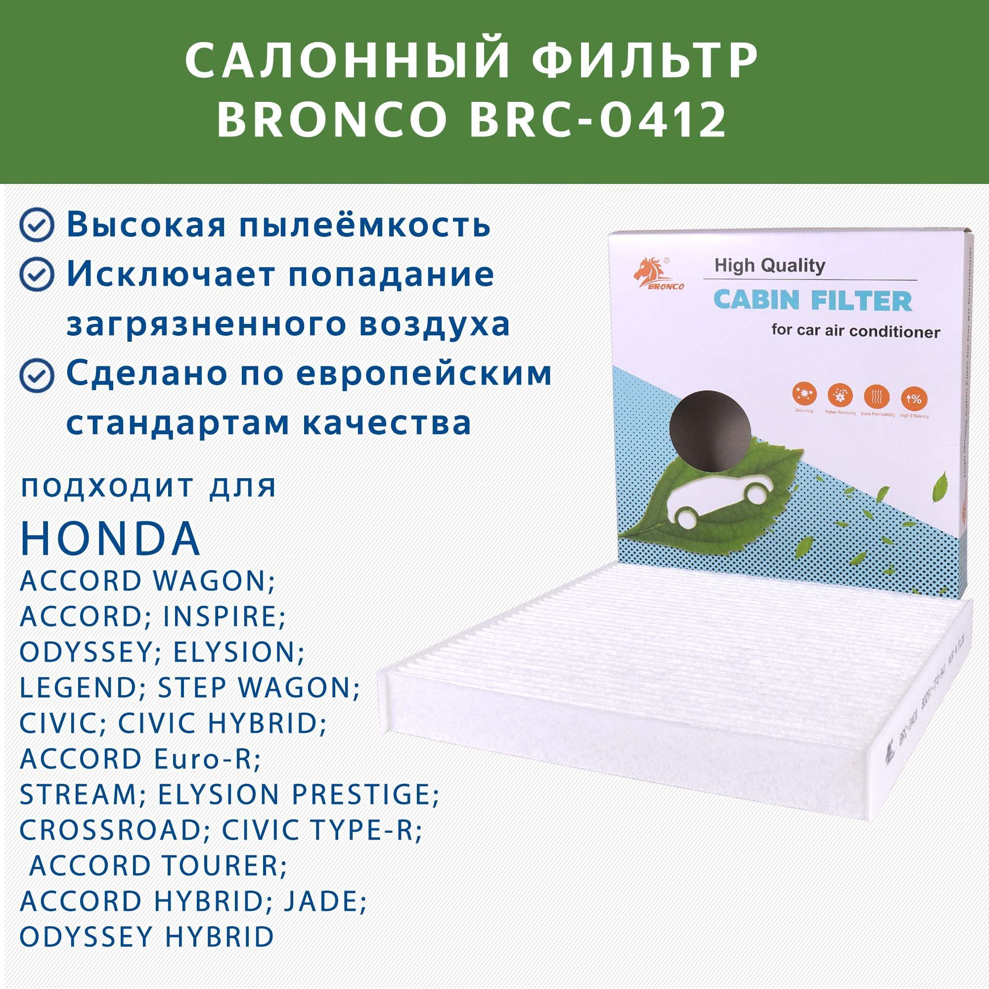 ФильтрсалонныйBRONCOBRC0412(AC-806E)