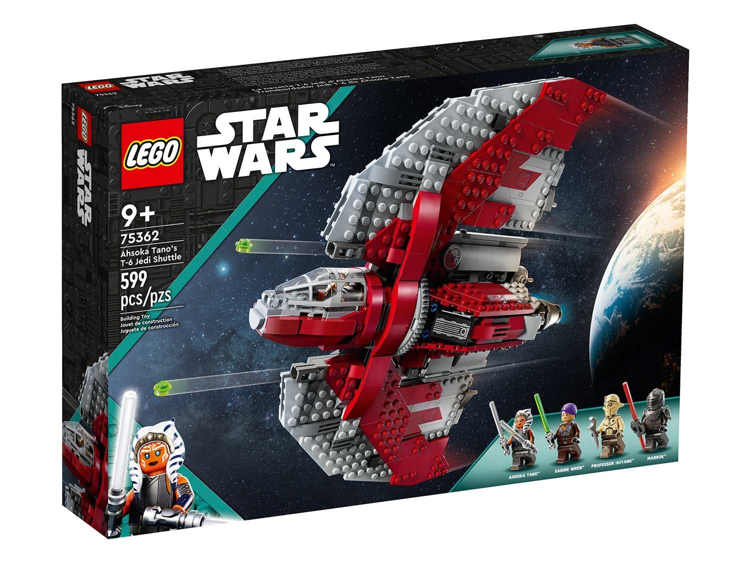 Конструктор LEGO Star Wars Джедайский шаттл Т-6 Асоки Тано, 599 деталей,  9+, 75362 - купить с доставкой по выгодным ценам в интернет-магазине OZON  (1257327851)