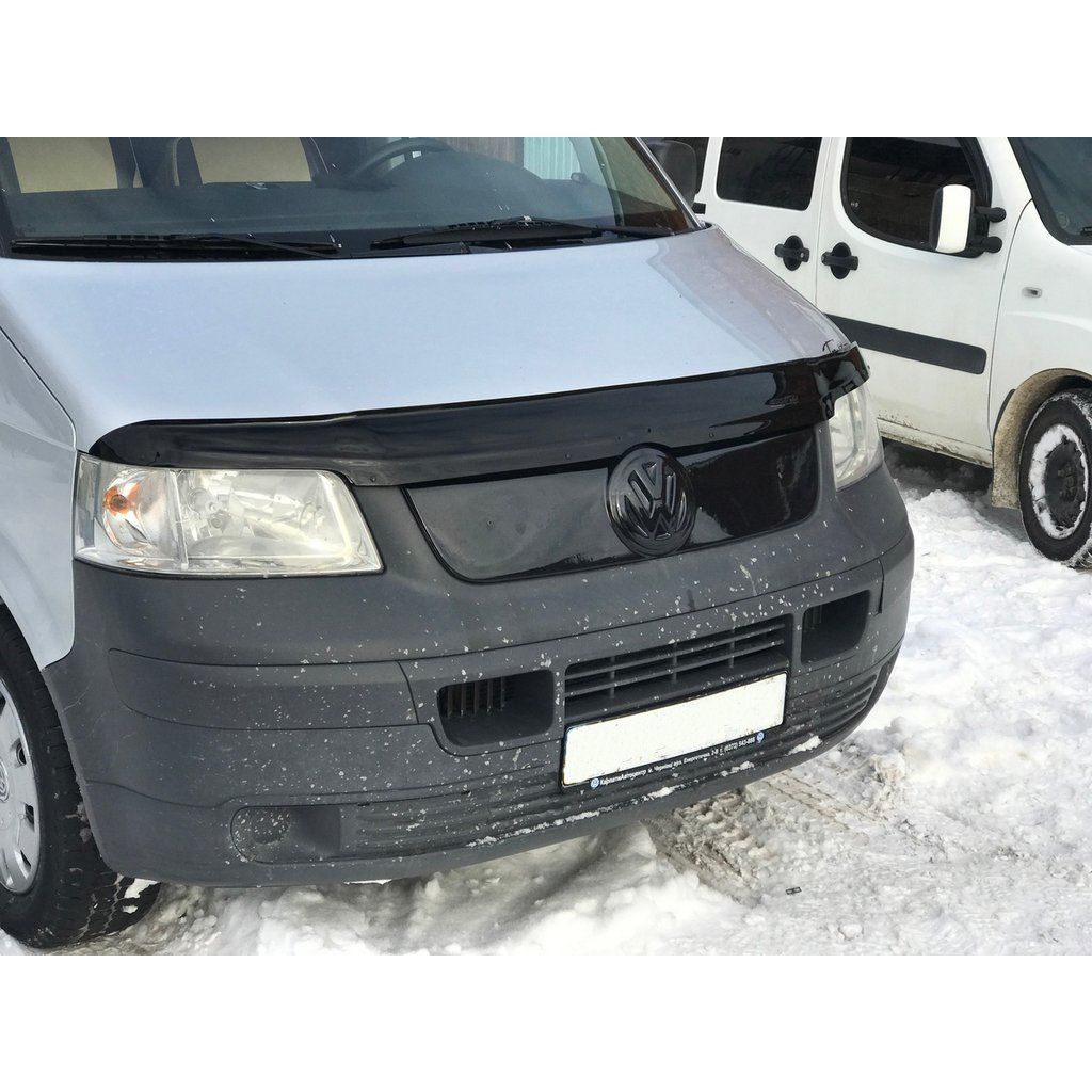 Зимняя накладка на решетку радиатора из стекловолокна глянцевая VW T5  2003-2010 купить по низкой цене в интернет-магазине OZON (1277239593)