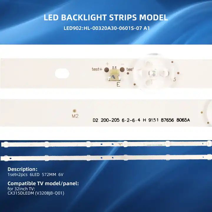 ПодсветкадляТВDexpH32D7100EAMCVLE-32ZTH15HyundaiLED32ET1001Irbis32S80HD405BBBKHL-00320A30-0601S-03A1SJ.CX.D3200601-3030HS-MHL-00320A300601S07