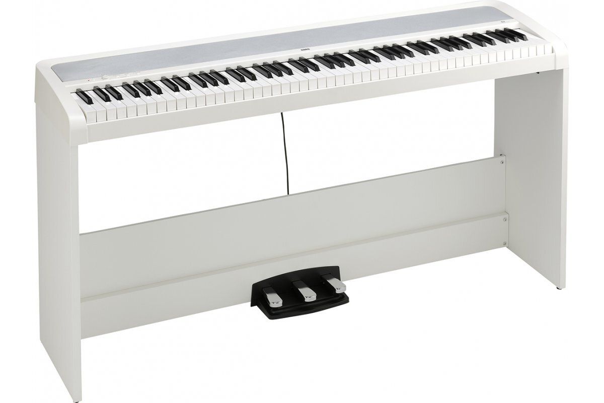 KORG B2SP WH цифровое пианино, взвешенная клавиатура, 12 тембров, педаль.