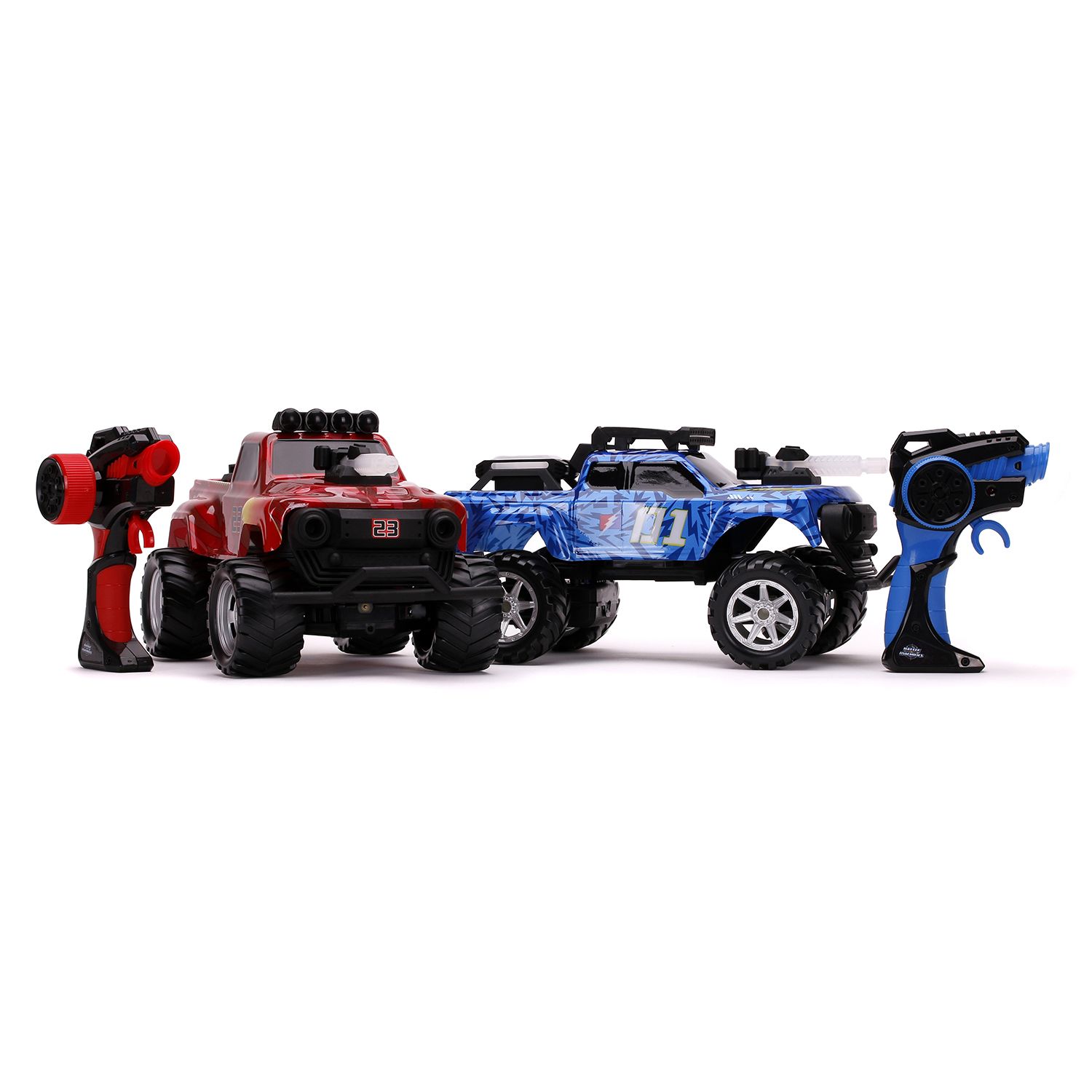 Набор радиоуправляемых машинок Jada Toys Battle Machines Trucks 1:16 R/C  Twin Pack (2 грузовика) - купить с доставкой по выгодным ценам в  интернет-магазине OZON (1295832094)