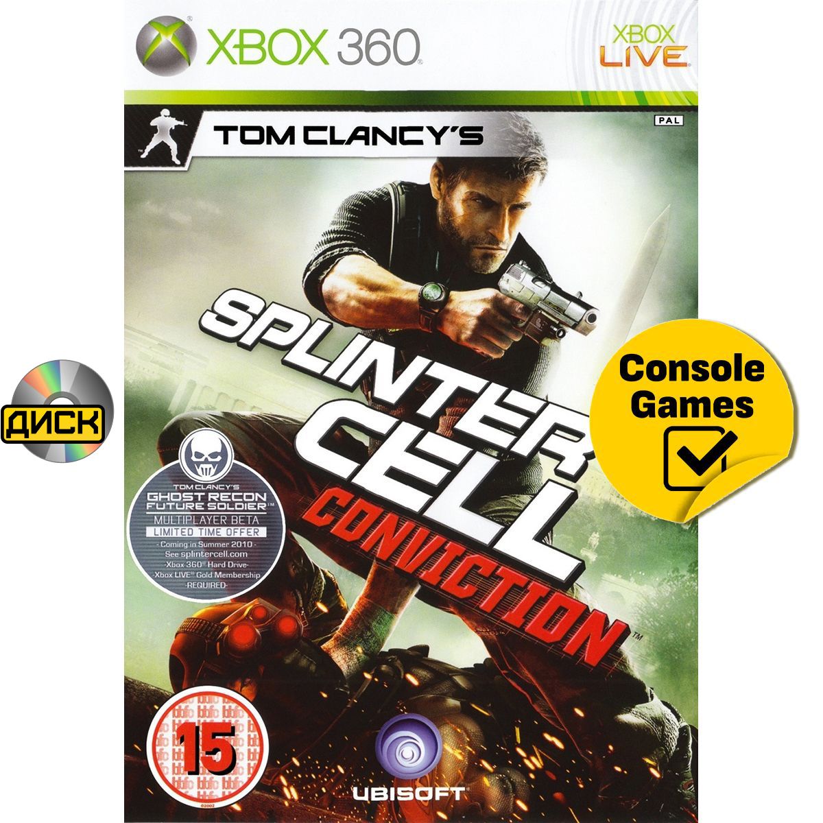 Xbox 360/One Tom Clancy's Splinter Cell: Conviction (английская версия). Товар уцененный