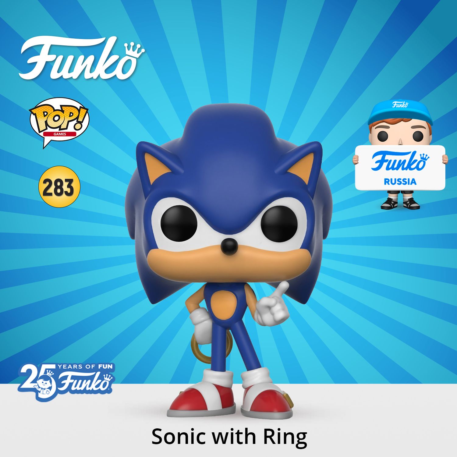 Фигурка Funko POP! Games Sonic the Hedgehog Sonic with Ring 20146 - купить  с доставкой по выгодным ценам в интернет-магазине OZON (546615867)