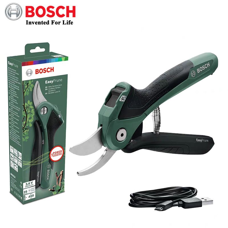 Секатор bosch. Bosch EASYPRUNE (06008b2100). Секатор бош аккумуляторный. Электрический секатор бош. Секатор Bosch 0.600.8b2.100.