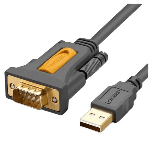 UgreenКабельдляподключенияпериферийныхустройствCOM-порт/USB2.0Type-A,1.5м,темно-серый