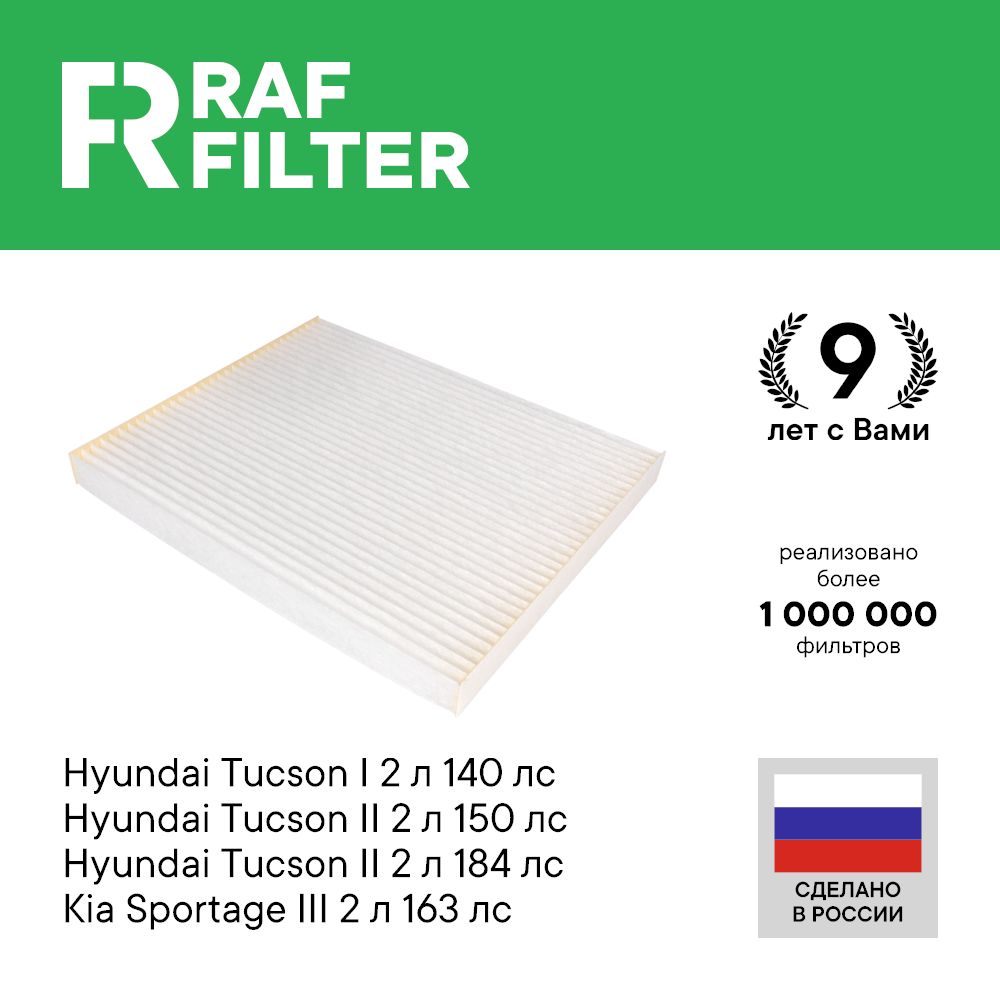 Фильтр салонный RAF Filter 002HYXY - купить по выгодным ценам в  интернет-магазине OZON (616815831)