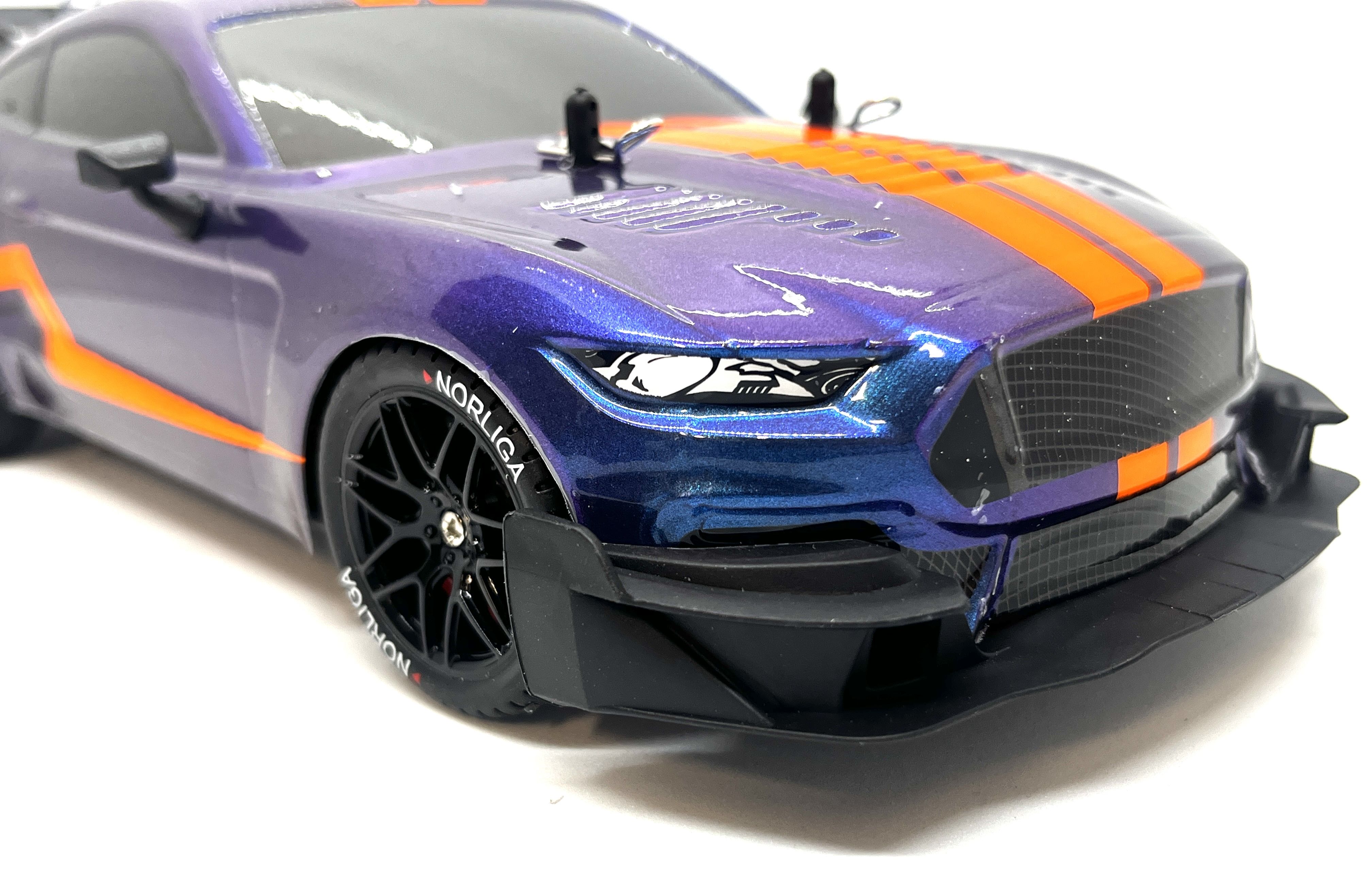 Радиоуправляемая машина для дрифта Ford Mustang 1:14 4WD 2.4g фиолетовый -  купить с доставкой по выгодным ценам в интернет-магазине OZON (1329019670)