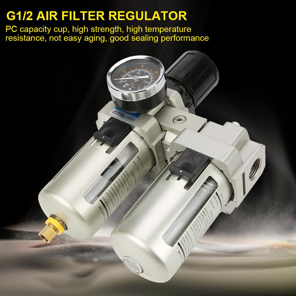 Air source. Air Filter/Regulator. Gas treatment Unit.