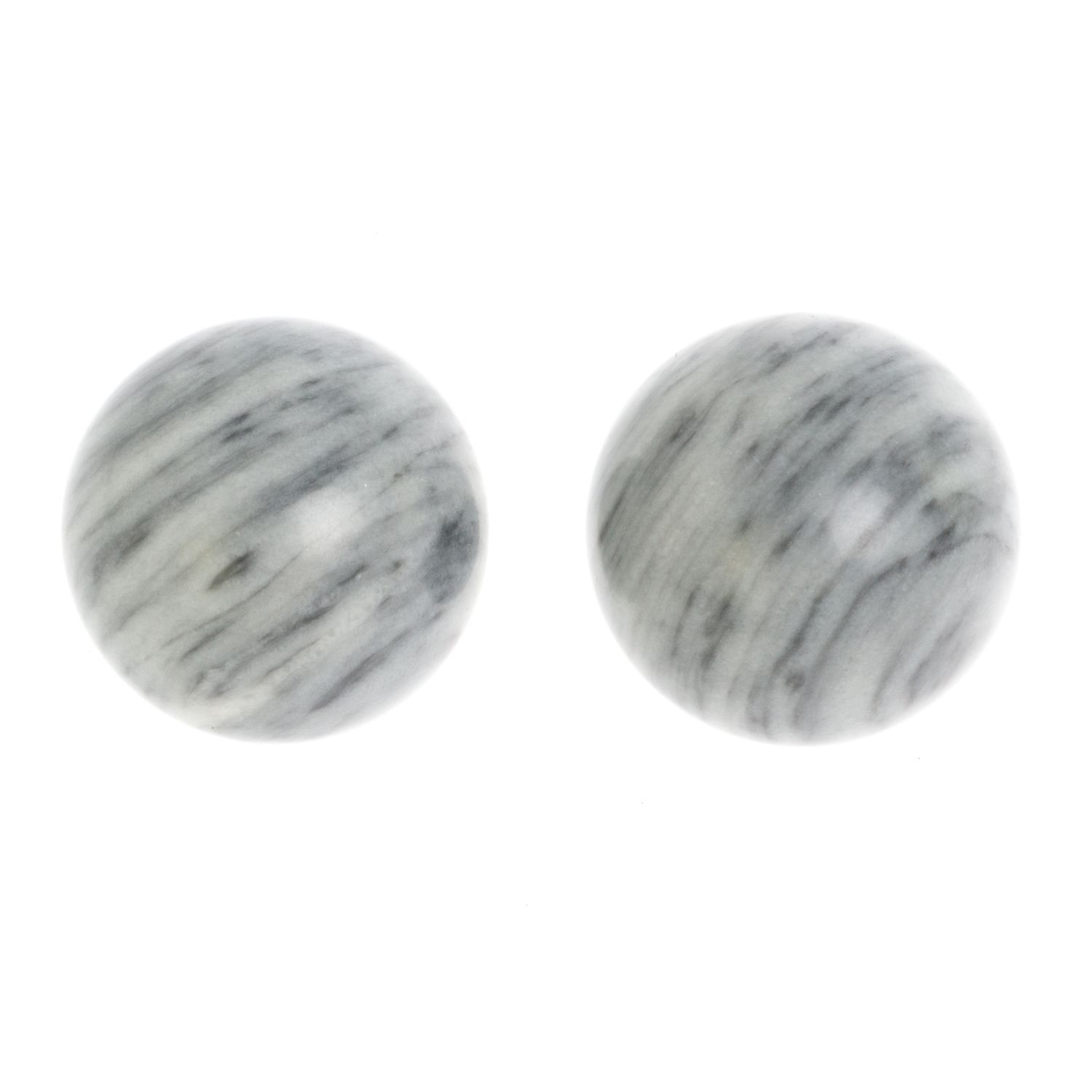 Шары для массажа из серого мрамора 4,5 см 2 шт