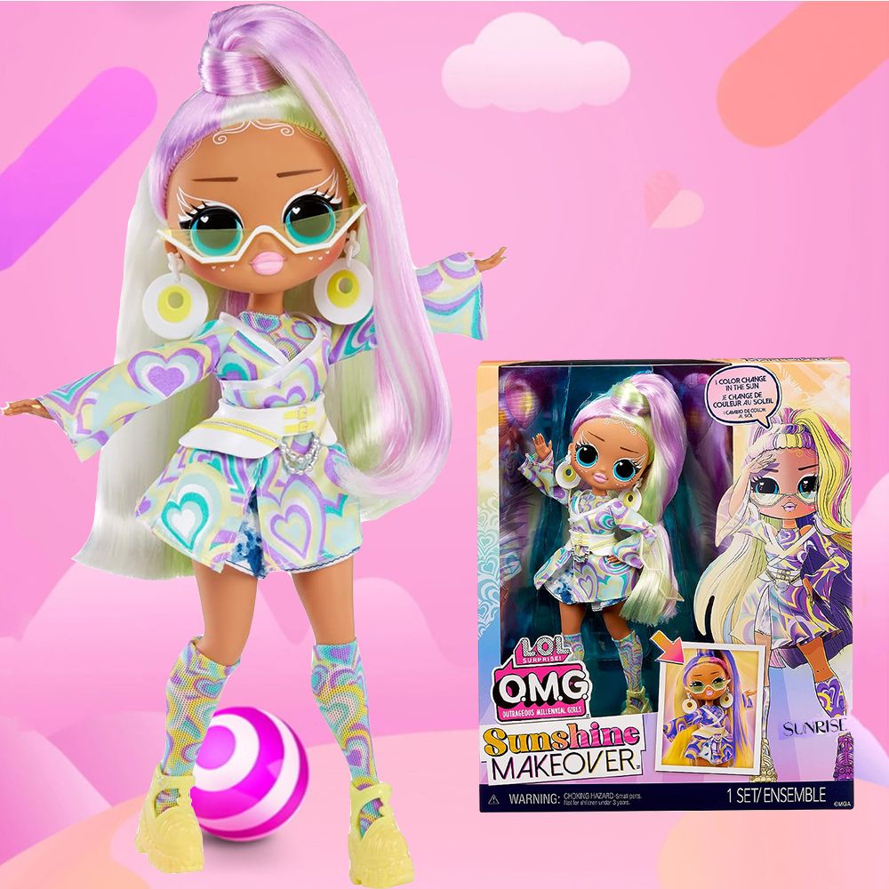 Кукла ЛОЛ Сюрприз OMG Sunshine Makeover Sunrise которая будет менять цвет Color Change Fashion Doll L.O.L. SURPRISE!