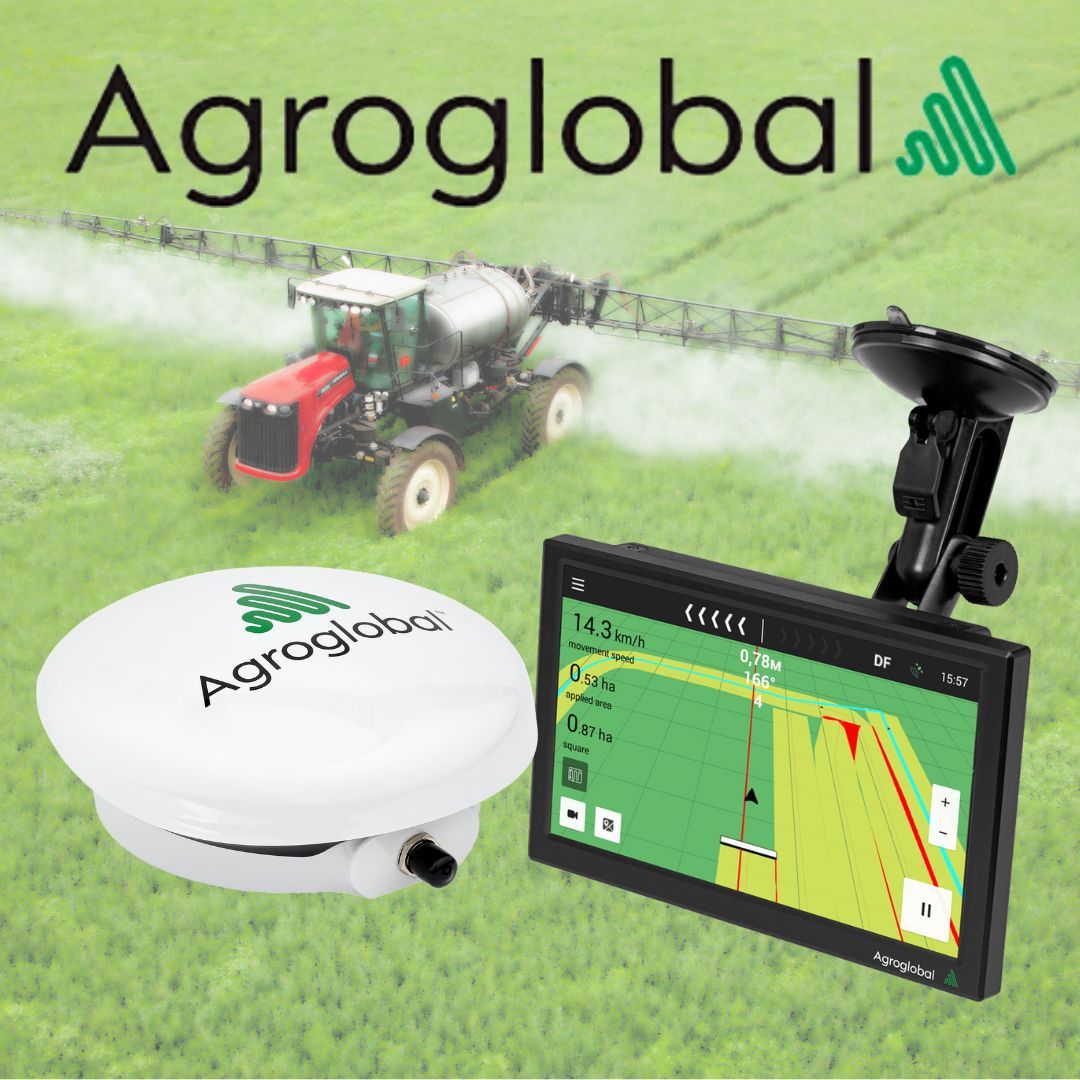 Агронавигатор Agroglobal AGN8000, Двухчастотный курсоуказатель Агроглобал  для полей. Навигатор для сельхозтехники