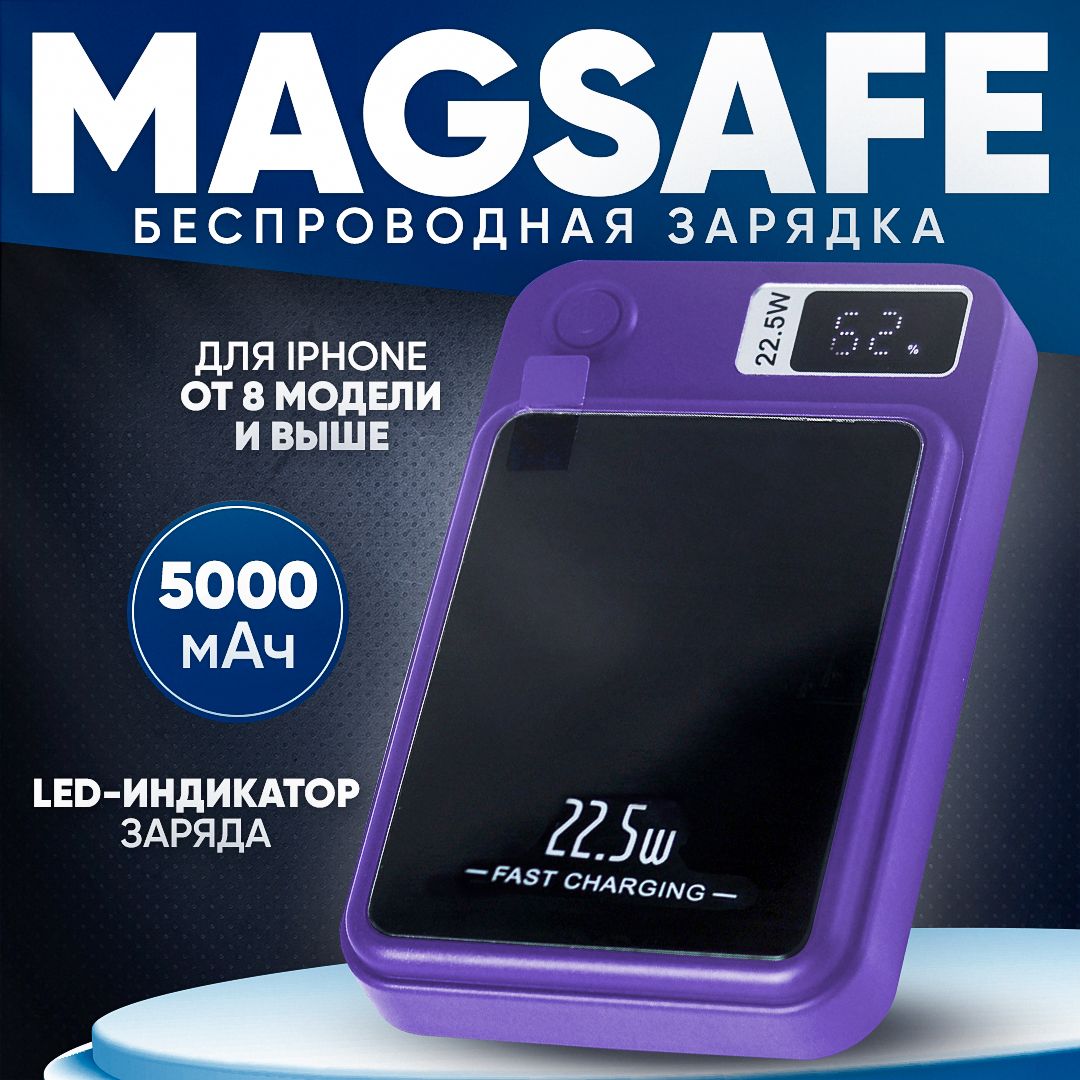 Внешний аккумулятор (Power Bank) MagSafe PowerBankk_Lightning - купить по  выгодным ценам в интернет-магазине OZON (1309772529)