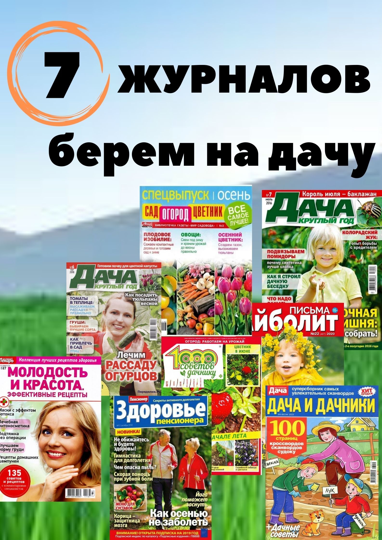 Журналы Сад,Журнал огород,рецепты здоровья,кроссворды 7 шт - купить с  доставкой по выгодным ценам в интернет-магазине OZON (1384988479)