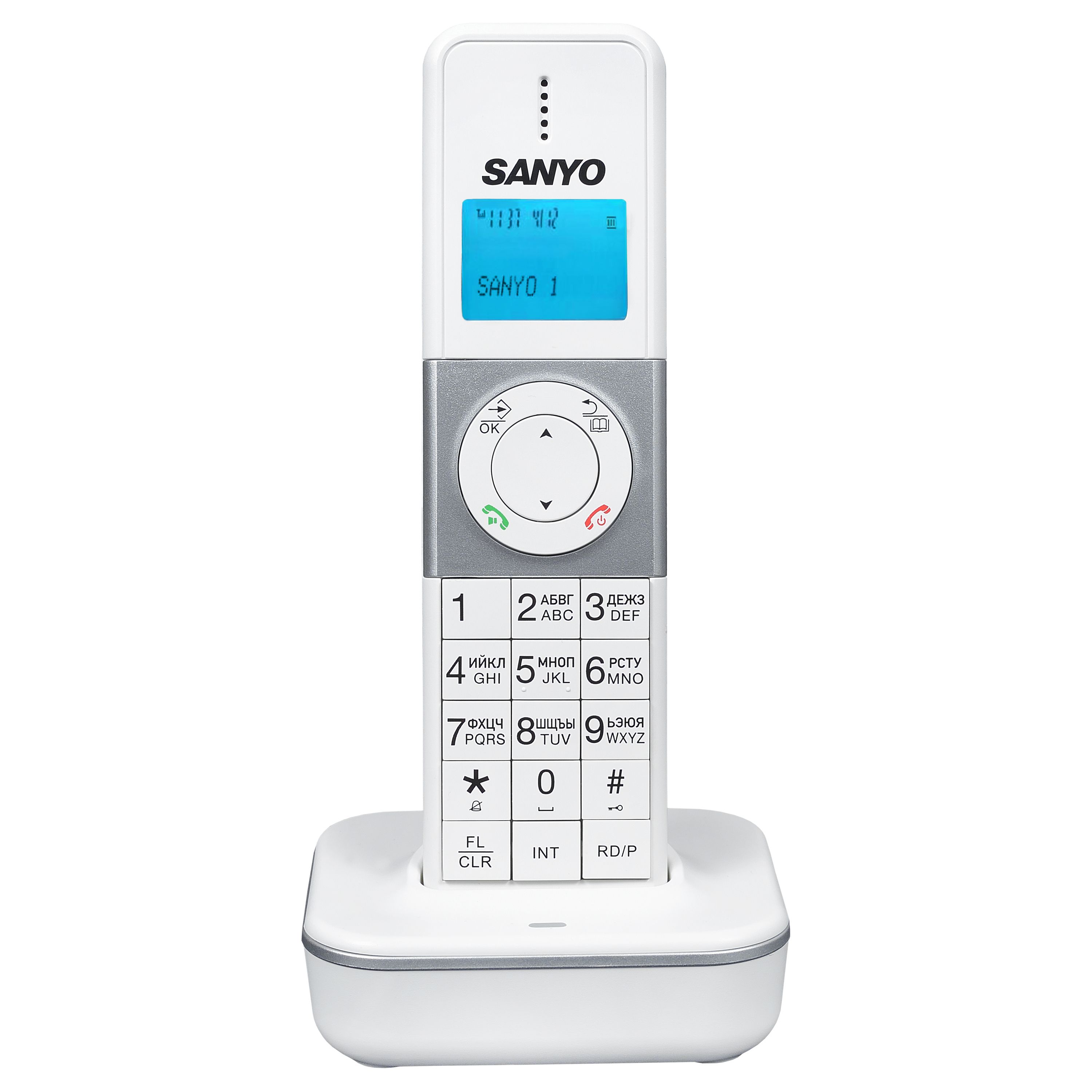 Радиотелефон домашний Телефон DECT Sanyo RA-SD1102RUWH - купить с доставкой  по выгодным ценам в интернет-магазине OZON (1388546121)