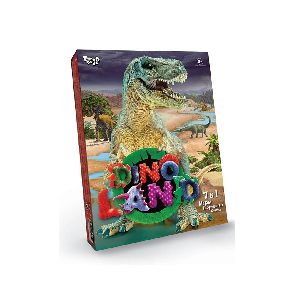 Детская настольная игра 7в1 Игры, Творчество, Опыты серия Dino Land  DL-01-01, 1 шт. в заказе - купить с доставкой по выгодным ценам в  интернет-магазине OZON (1419972144)