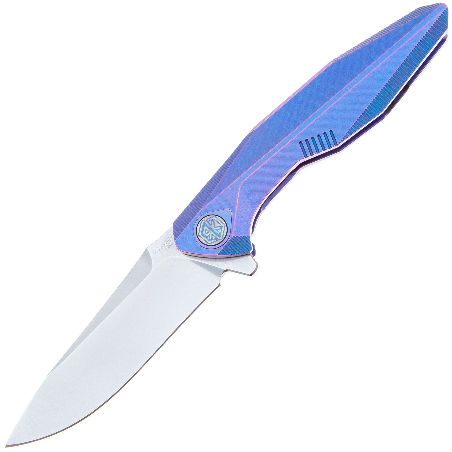 СкладнойножRikeKnife1508sстальM390,рукоятьBlueTi