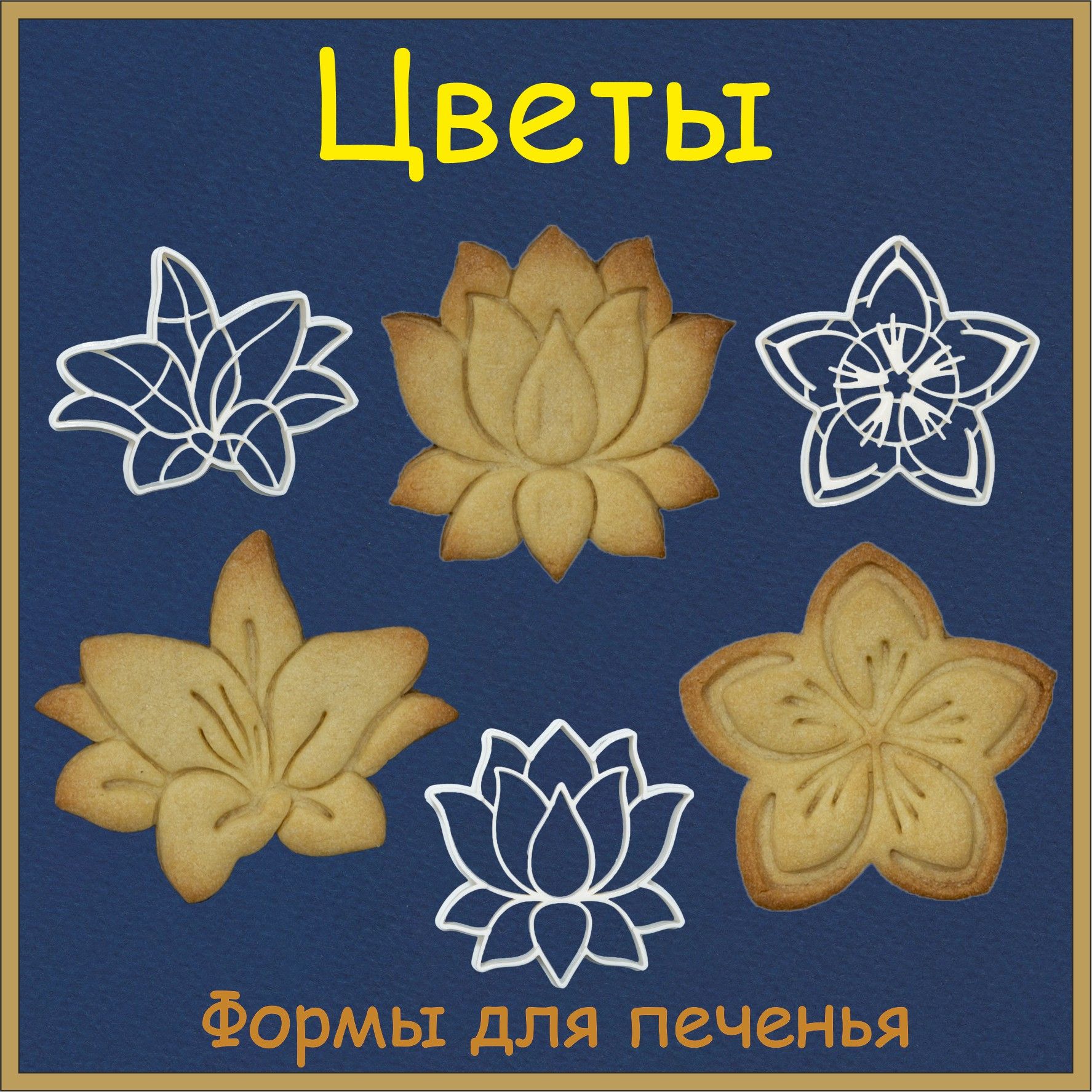 Цветы: Лилия, Лотос, Плюмерия